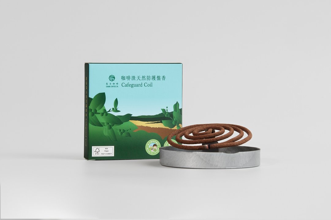 【长日咖啡】咖啡渣天然防护盘香 8 片装 - 香薰/精油/线香 - 其他材质 