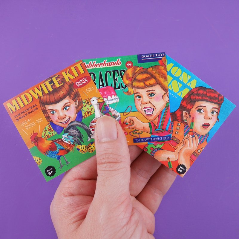 复古玩具贴纸组 - 贴纸 - 纸 多色