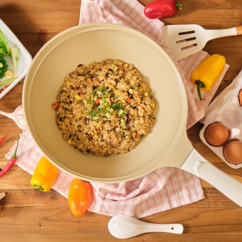 【Korea King】Colormic极轻美型陶瓷不沾深炒锅26cm 韩国制 IH可 - 锅具/烤盘 - 铝合金 