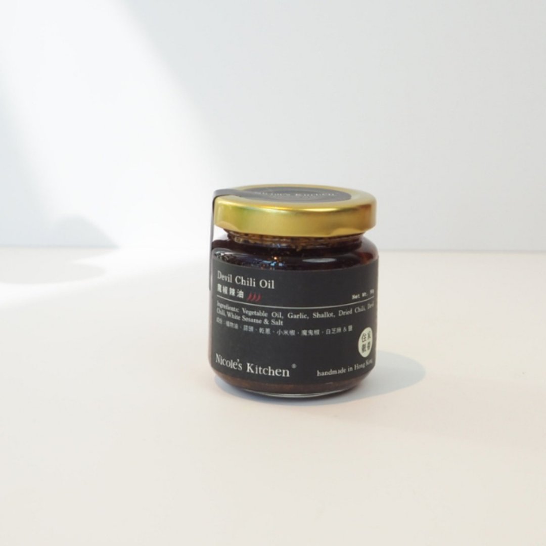 魔椒辣油 【别致版】Devil Chili Oil 90ml - 酱料/调味料 - 新鲜食材 透明
