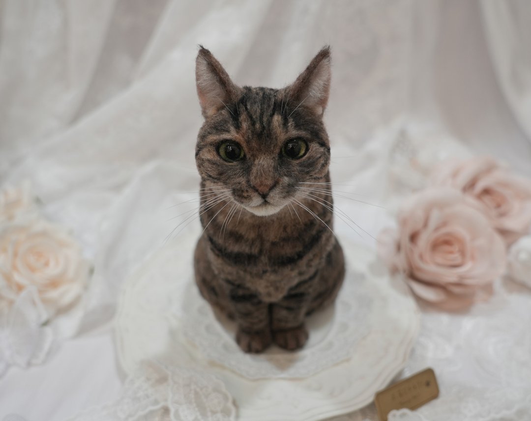 定制化宠物羊毛毡 拟真猫咪狗狗 - 订制抱枕/饰品 - 羊毛 