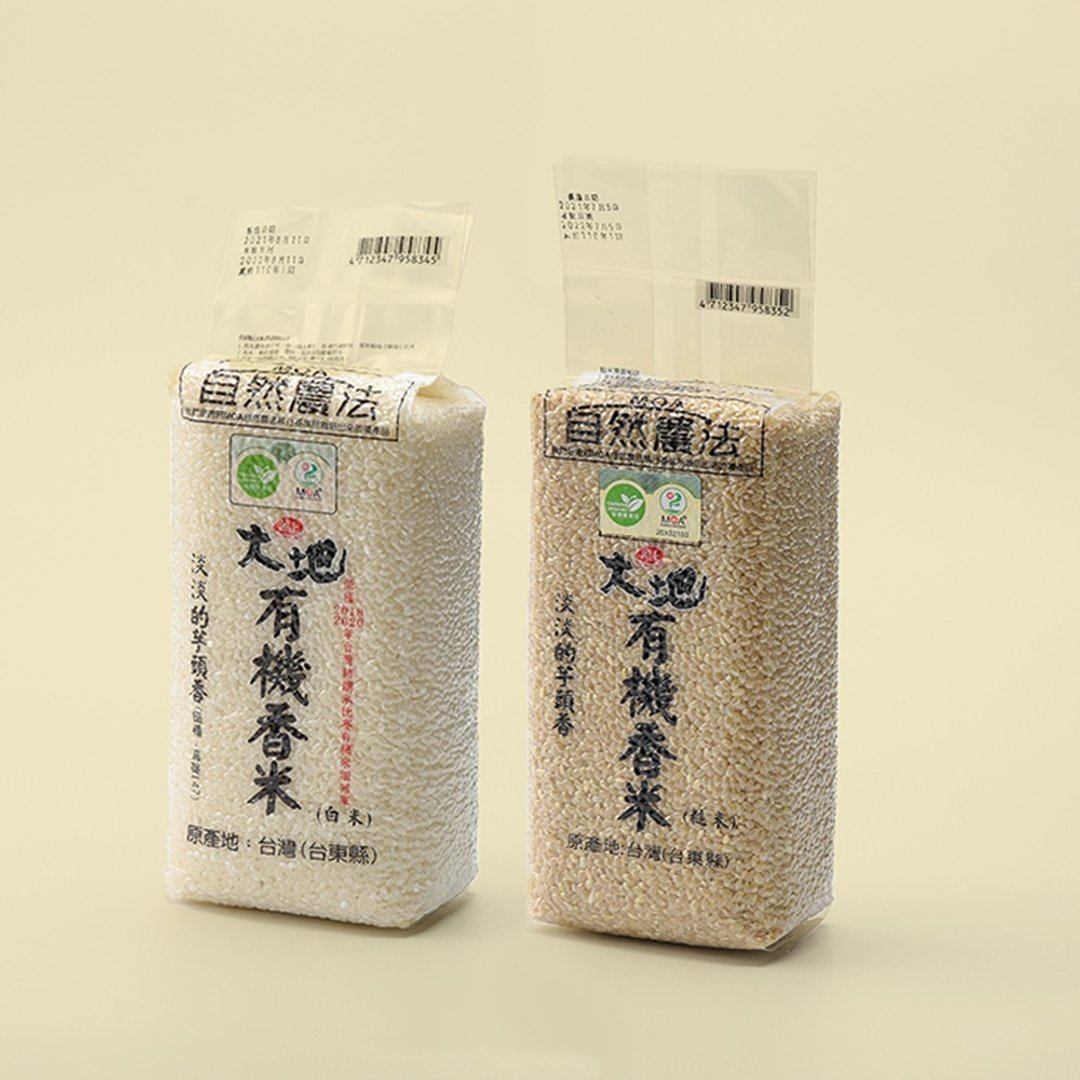 【共好粮仓】 池上米 大地有机米香米组合 - 五谷杂粮/米 - 新鲜食材 白色