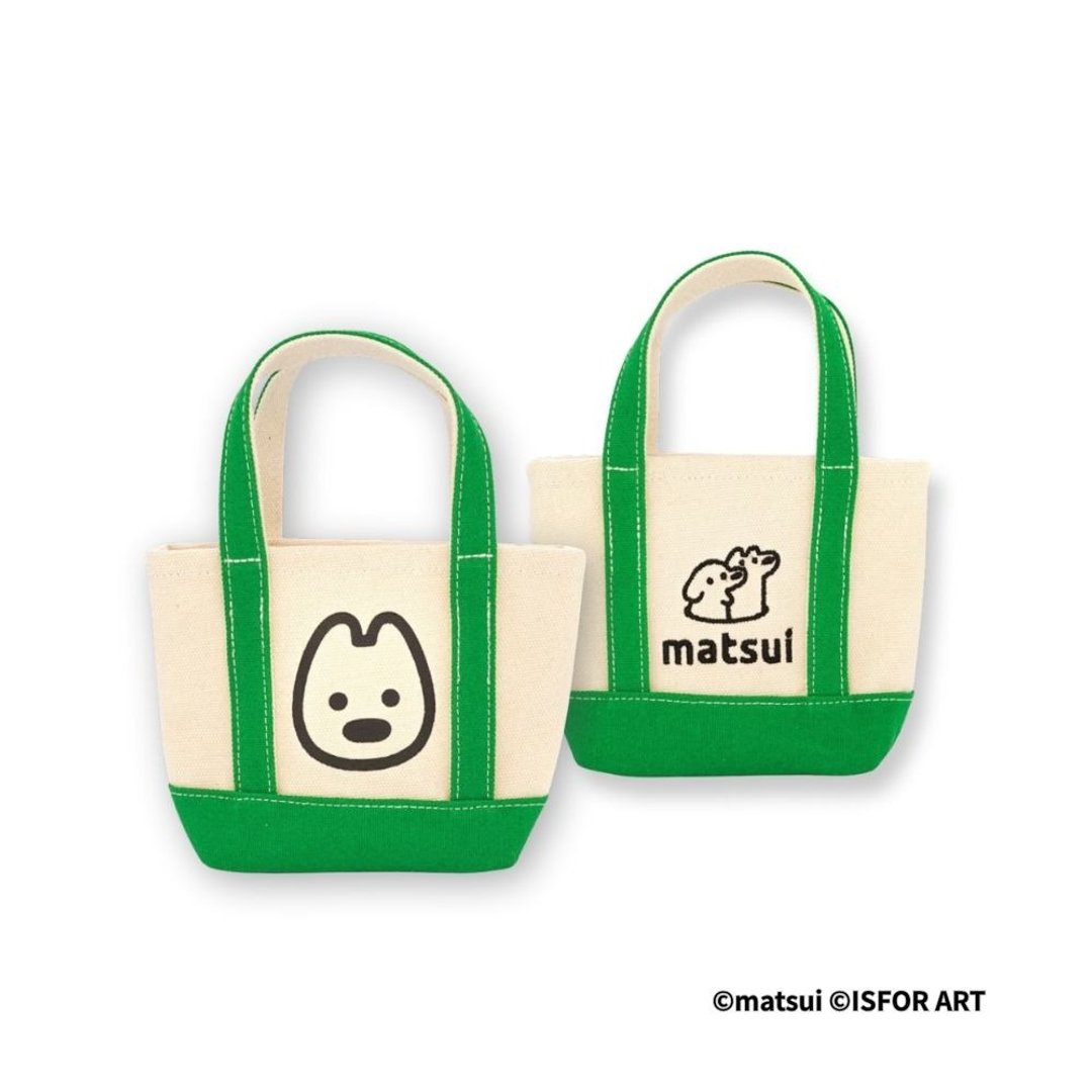 matusi DOGS 帆布包袋 绿 - 手提包/手提袋 - 尼龙 白色