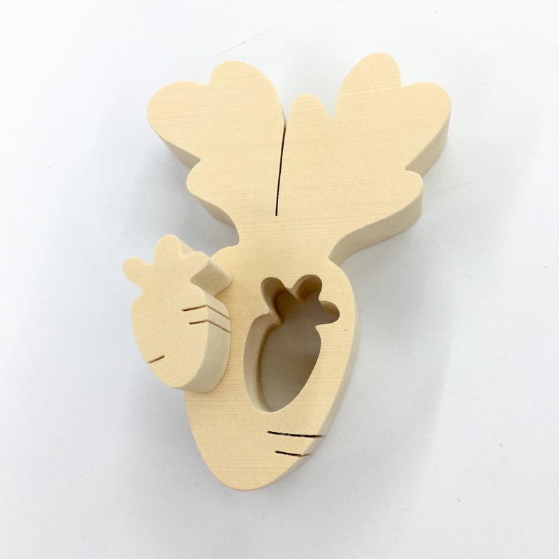 wagaZOO定制图形婚礼小物 - 摆饰 - 木头 卡其色