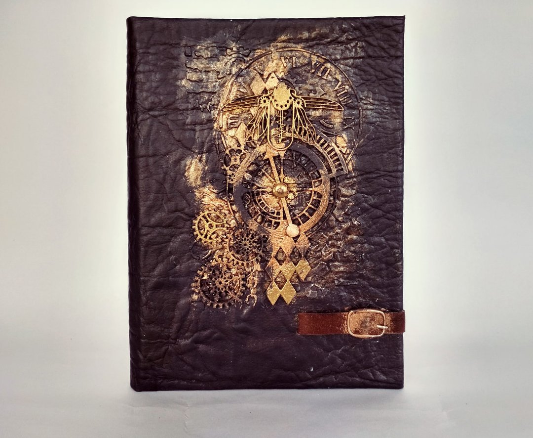 手工蒸汽庞克魔法书手帐 哥德式机械风空白笔记本 - 笔记本/手帐 - 纸 黑色