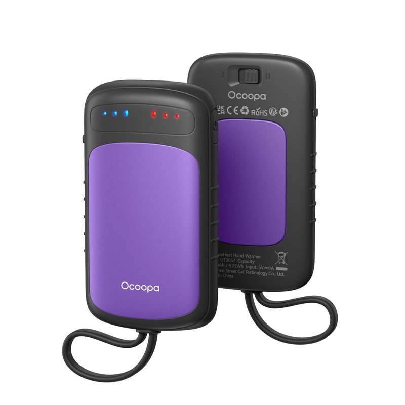 双面速热暖手宝 │ Ocoopa UT5 Douheat│前后发热暖蛋-紫色 - 其他 - 其他金属 