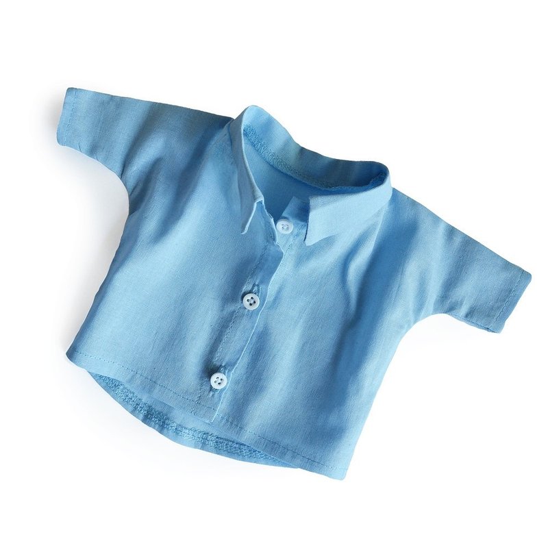 PK-大熊衬衫(蓝)I手工时尚熊I - 玩偶/公仔 - 棉．麻 蓝色