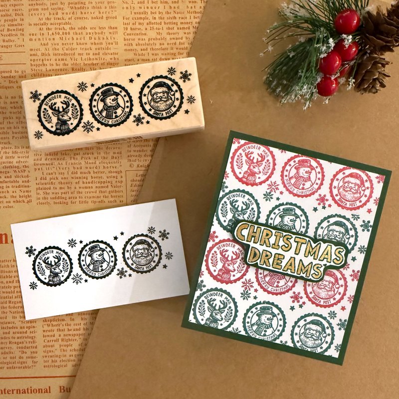 枫木印章-耶诞三邮戳 FT-4369 - 印章/印台 - 木头 