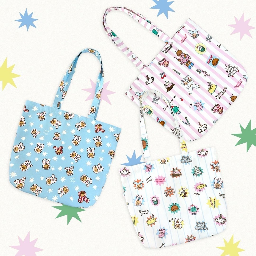 DADDYXGOOBER | Goober Tote Bag 可爱帆布托特包 - 手提包/手提袋 - 其他材质 