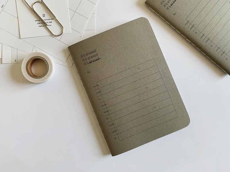 Erased Planner – 设计你的行动，在 3 个月内养成习惯 - 笔记本/手帐 - 纸 