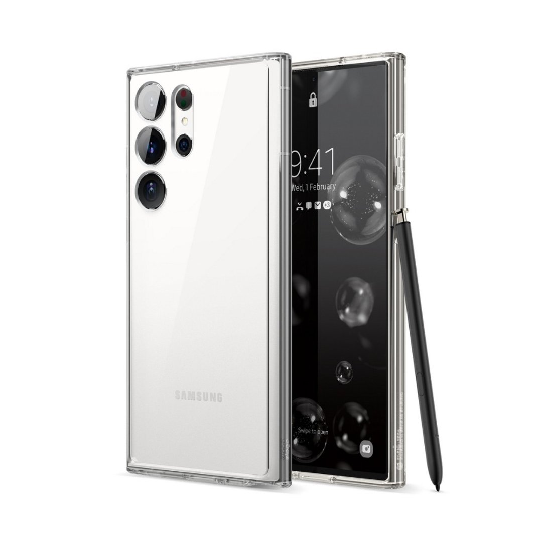 elago Galaxy S23 Ultra Hybrid 防摔边框透明手机壳 - 手机壳/手机套 - 塑料 透明