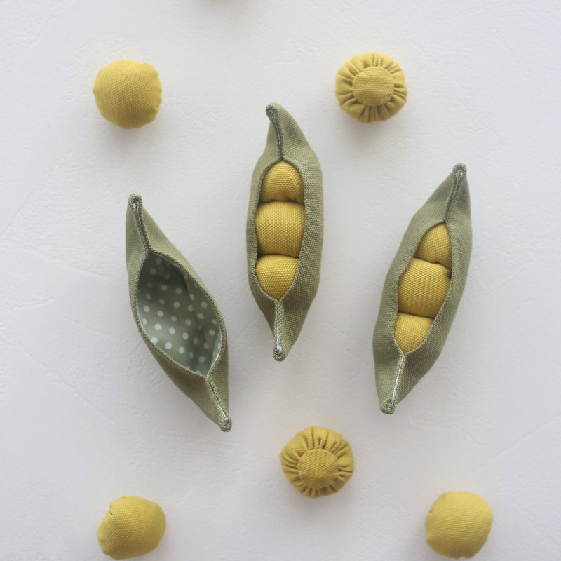 毛豆 支豆 手作 猫草玩具 可清洗 重复用 - 玩具 - 棉．麻 绿色