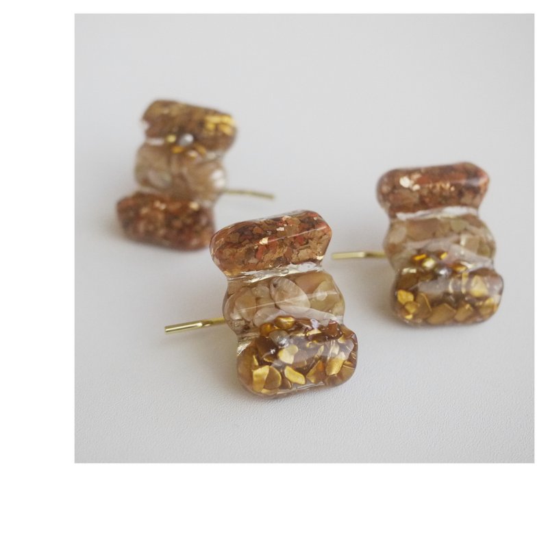 暖色系矿石马尾勾 | 树脂发饰 | pony hook - 发饰 - 其他材质 多色