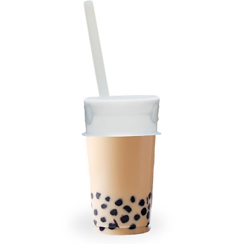 加拿大LUUMI Bubble Tea Lid 珍珠奶茶密封盖(含吸管) 透明 - 环保吸管 - 硅胶 透明