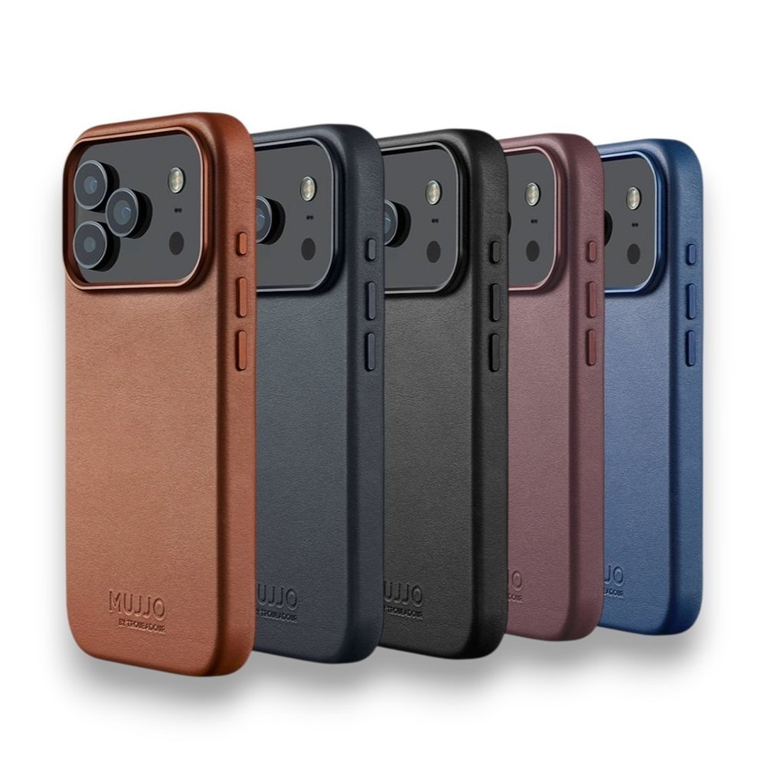 Mujjo – iPhone 17 Pro Max 全皮革手机壳兼容MagSafe磁吸手机套 - 手机壳/手机套 - 其他材质 