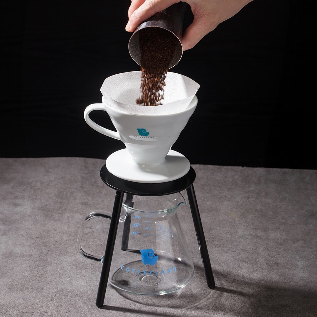 COFFEELAND | 小羊不锈钢原色/黑色-咖啡手冲架 (高/低) - 咖啡壶/周边 - 不锈钢 黑色