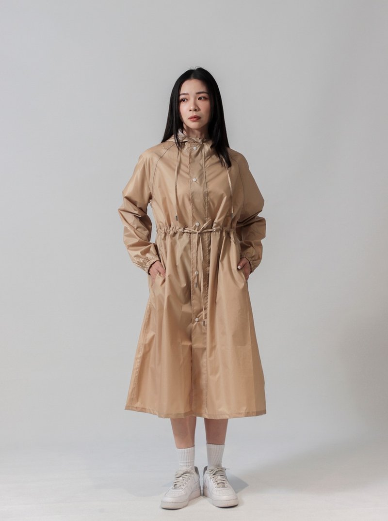 sunrainlike清秀佳人防泼水风衣 雨风衣 挡风 透气 Trench Coat - 女装休闲/机能外套 - 防水材质 黑色