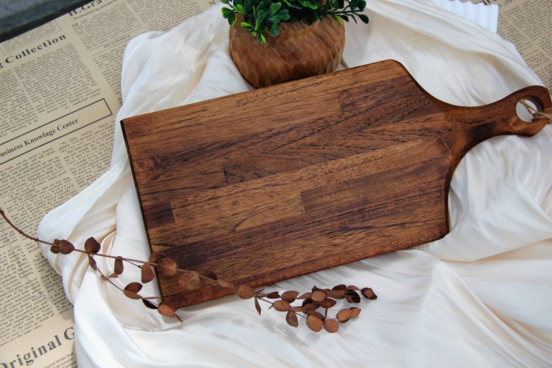 缅甸柚木生漆涂装砧板 | 点心盘 | 面包盘 | 餐盘 | 台湾制 - 托盘/砧板 - 木头 咖啡色