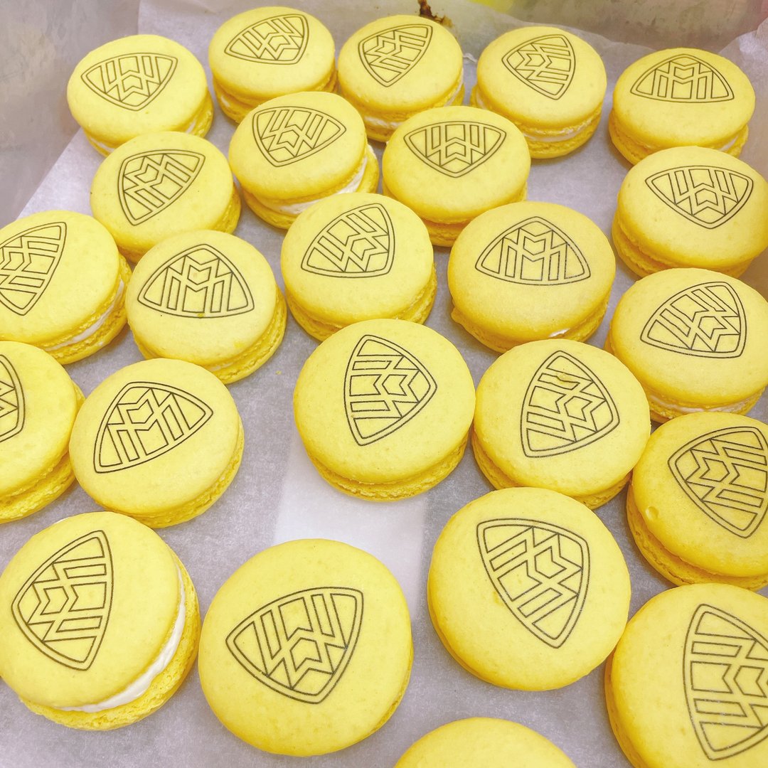 定制化logo马卡龙/ 婚礼小物 /candy bar/品牌定制/品牌活动/礼赠 - 零食/点心 - 新鲜食材 黄色