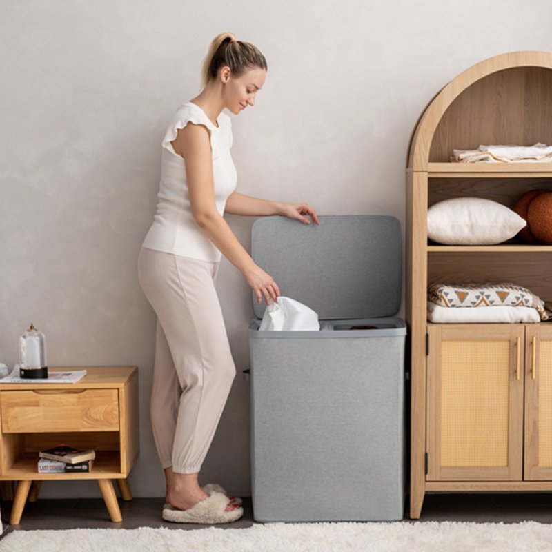 ELPHECO 双格洗衣篮 ELPH100BA - 收纳用品 - 其他材质 