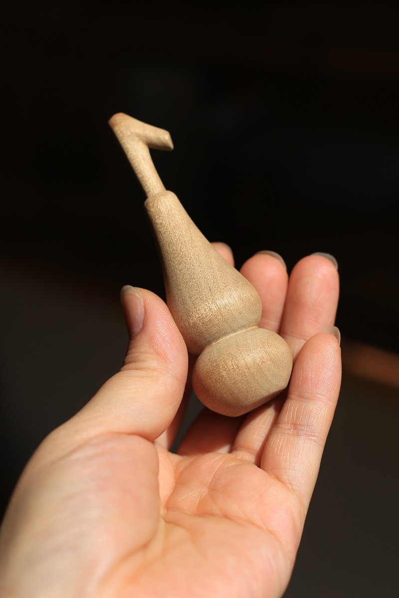 壹染指原创 | 桢楠 葫芦手把件 | 一物一图 福禄 - 吊饰 - 木头 卡其色