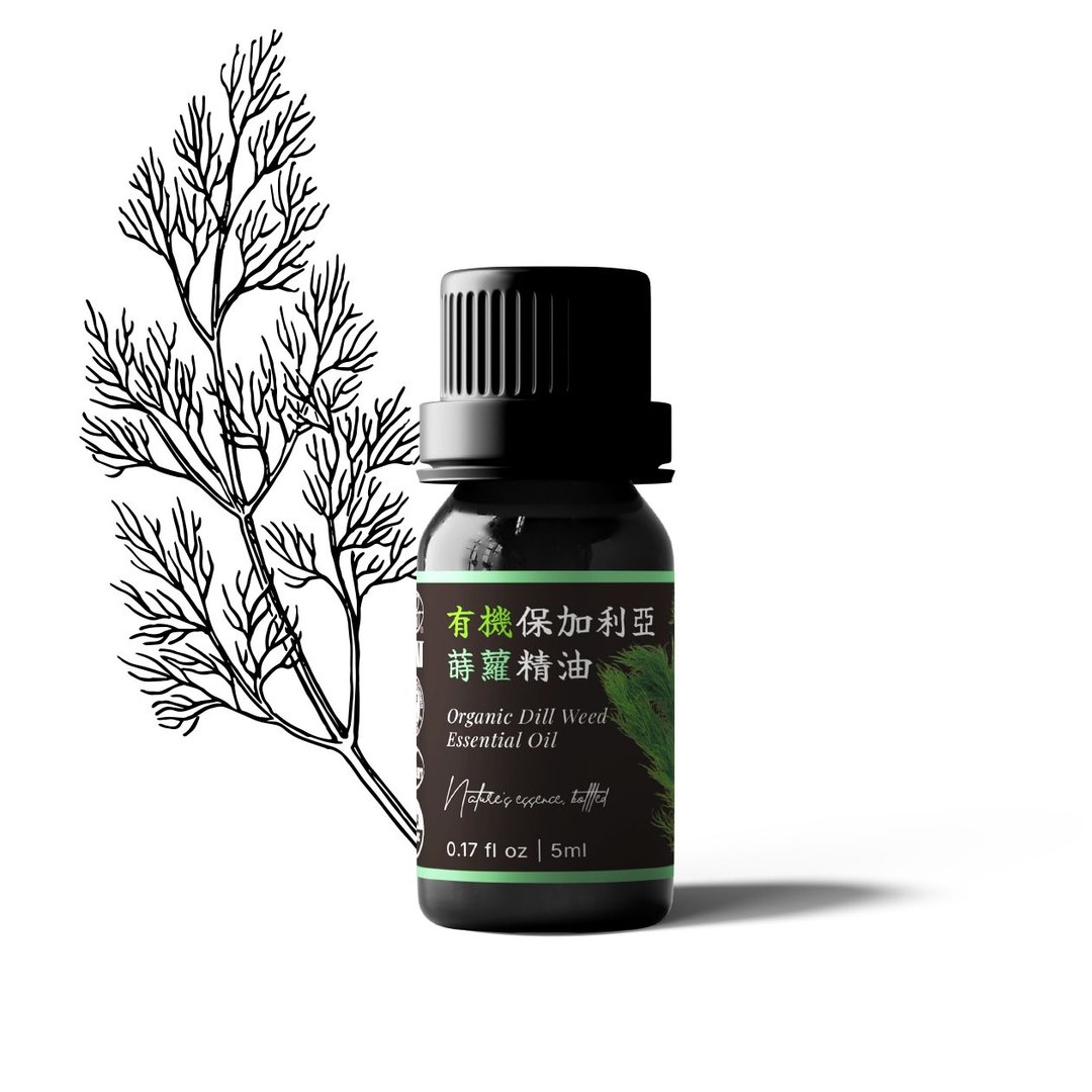 【卡佛香】有机保加利亚莳萝精油 - 香薰/精油/线香 - 玻璃 黑色