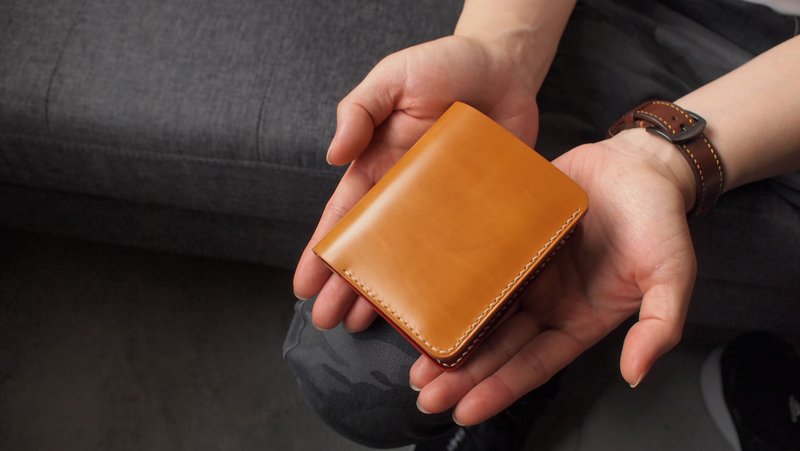 定制化日本马臀皮革短银包 - 皮夹/钱包 - 真皮 多色