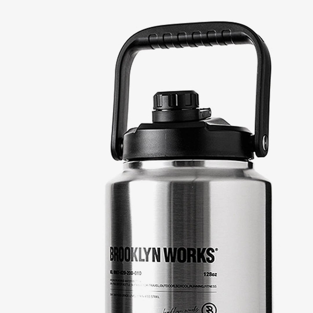 BROOKLYNWORKS 3.8L高规保冰保温桶-银色 - 水瓶/水壶 - 其他材质 银色