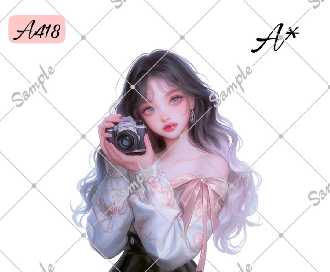 原创人物贴纸 人物贴纸 A418 3张 - 贴纸 - 纸 