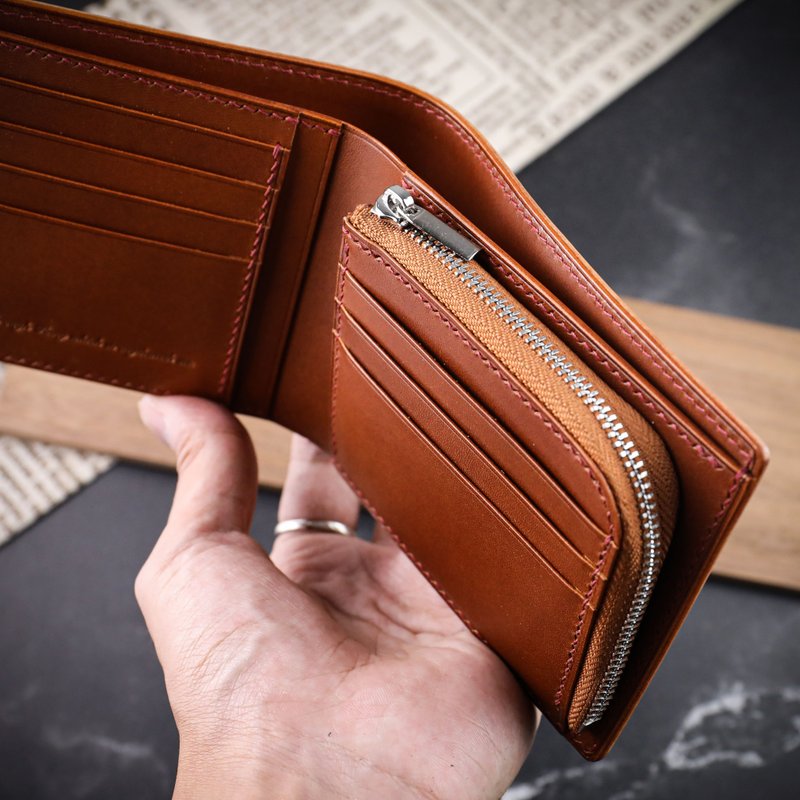 MISTER日本新禧马臀皮Cordovan【手作皮夹】客制化刻字 - 皮夹/钱包 - 真皮 多色