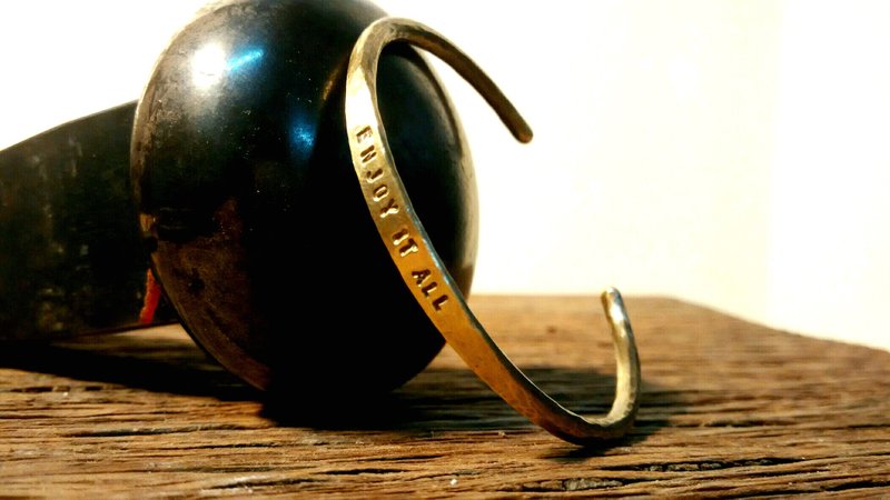 黄铜手环-甜美圆圆款 - 手链/手环 - 铜/黄铜 卡其色