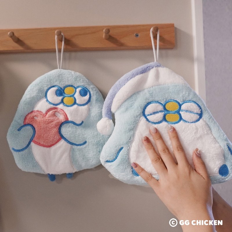 PP mini 小小企鹅-擦手巾(爱心款/睡帽款) - 毛巾浴巾 - 棉．麻 