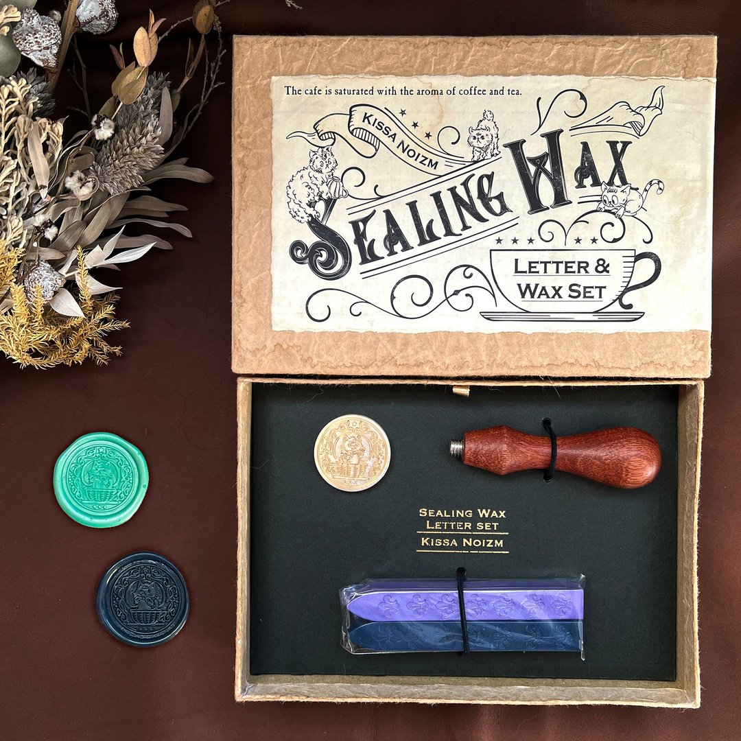 010_Wax_火漆印章 (含火漆蜡与信纸组)：绿色：限量发售 - 印章/印台 - 其他金属 金色