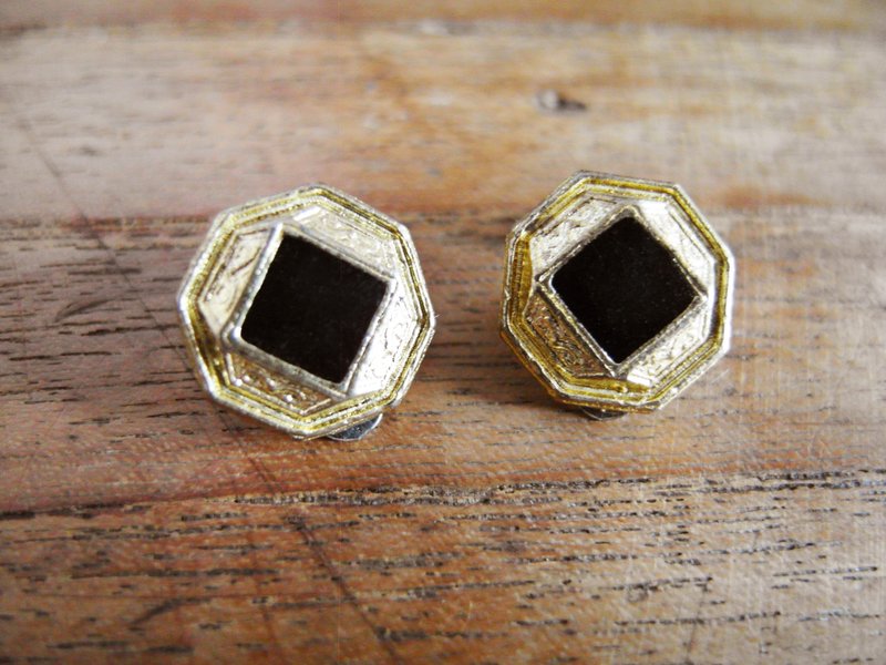 复时品【早期手工夹式耳环：古典美人】 - 耳环/耳夹 - 其他金属 金色