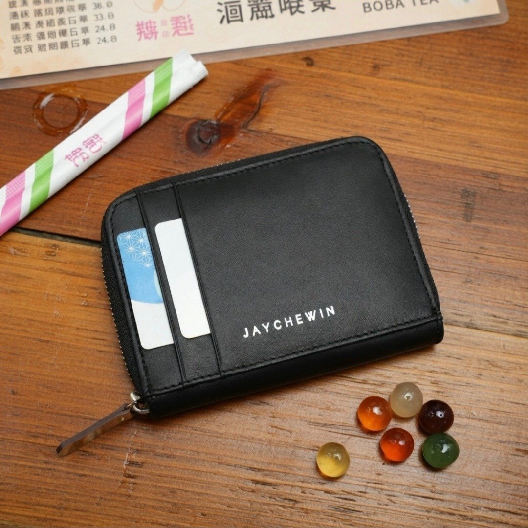 短夹 Flat Wallet ProMax - Black Nappa Leather 真皮 皮革 - 皮夹/钱包 - 真皮 黑色