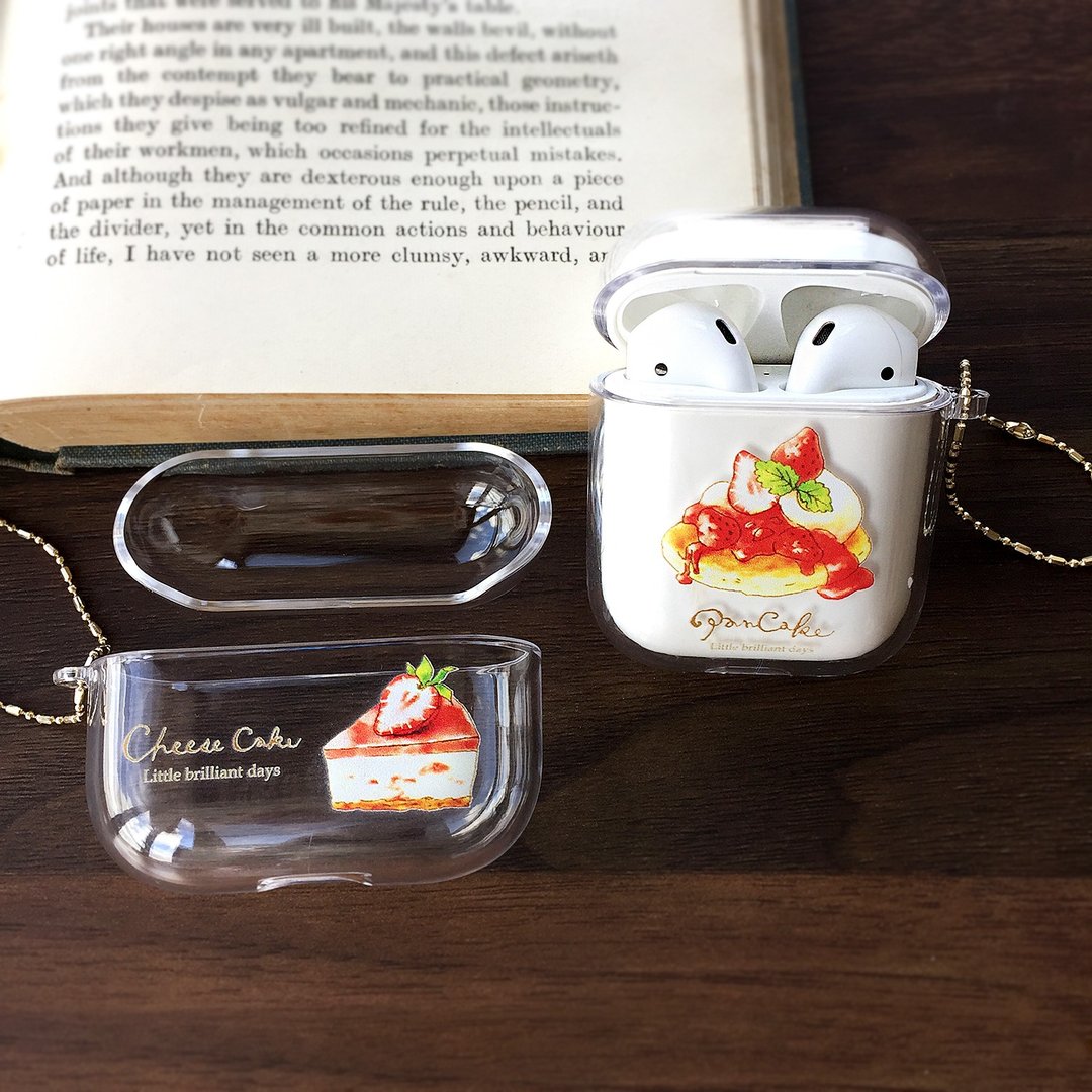 AirPods Case Strawberry Strawberry Sweets AirPods Pro Airpods3 - 耳机收纳 - 塑料 卡其色