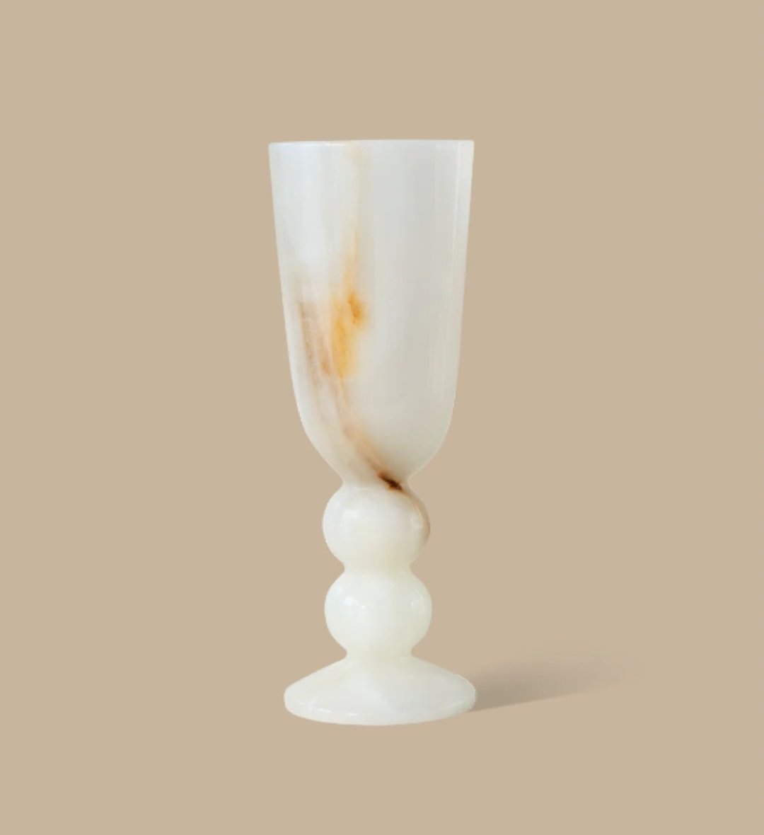 ORB VASE 高脚花瓶 白玛瑙 - 花瓶/陶器 - 玉石 透明