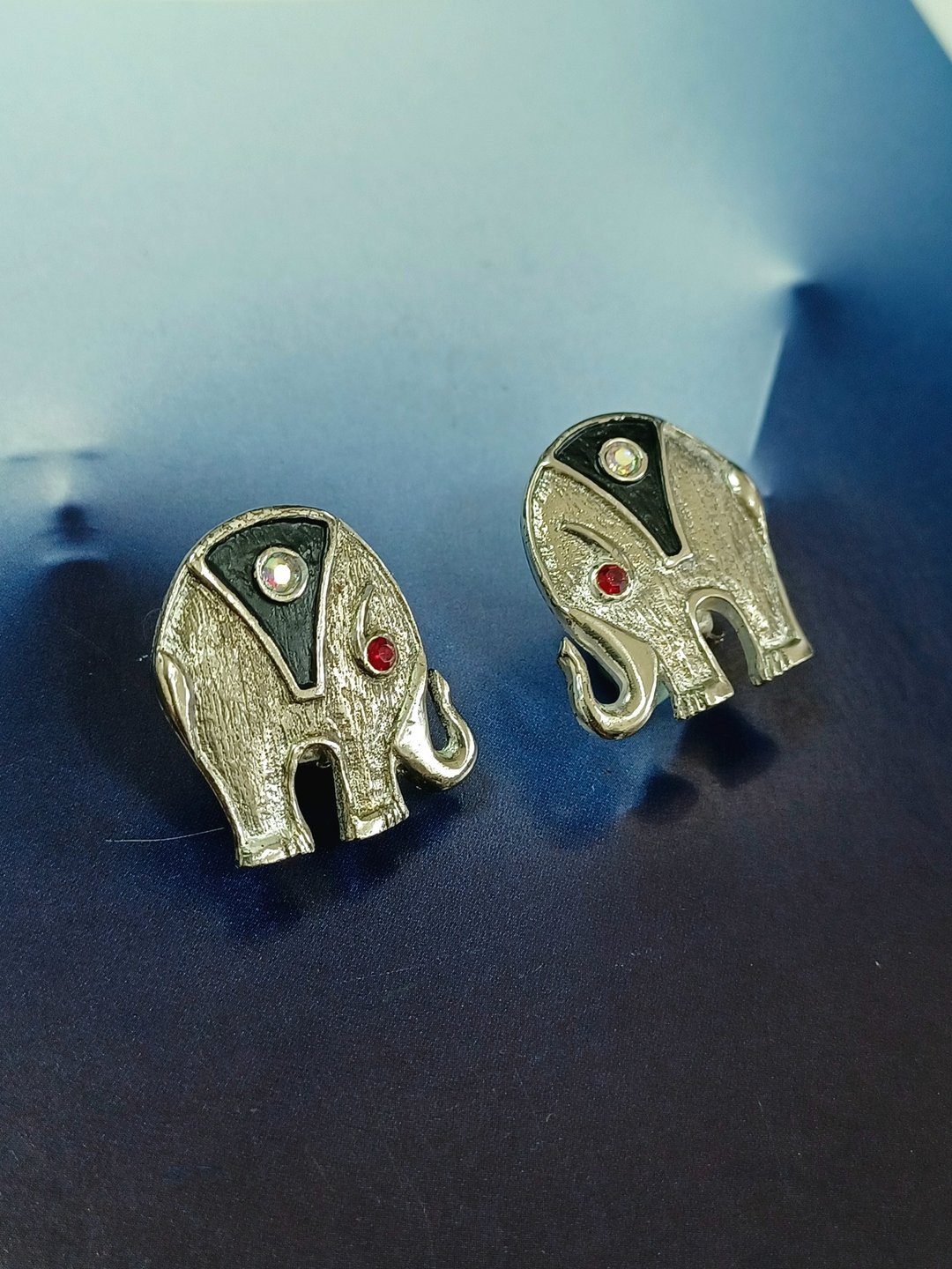 vintage jewelry  古董夹式耳环 吉象如意 - 耳环/耳夹 - 其他金属 