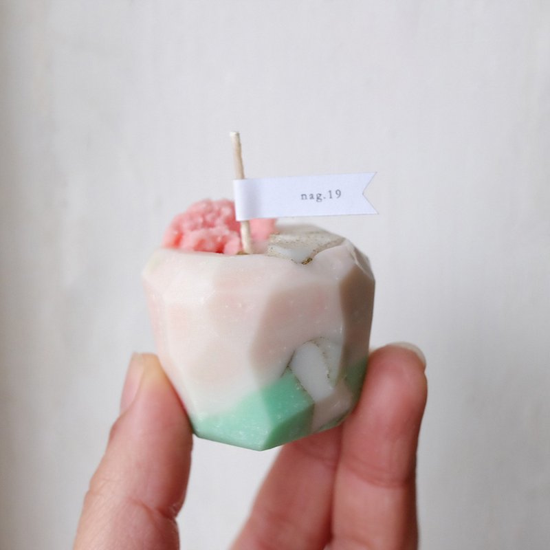 c u b e s (小) - 蜡烛/烛台 - 蜡 粉红色