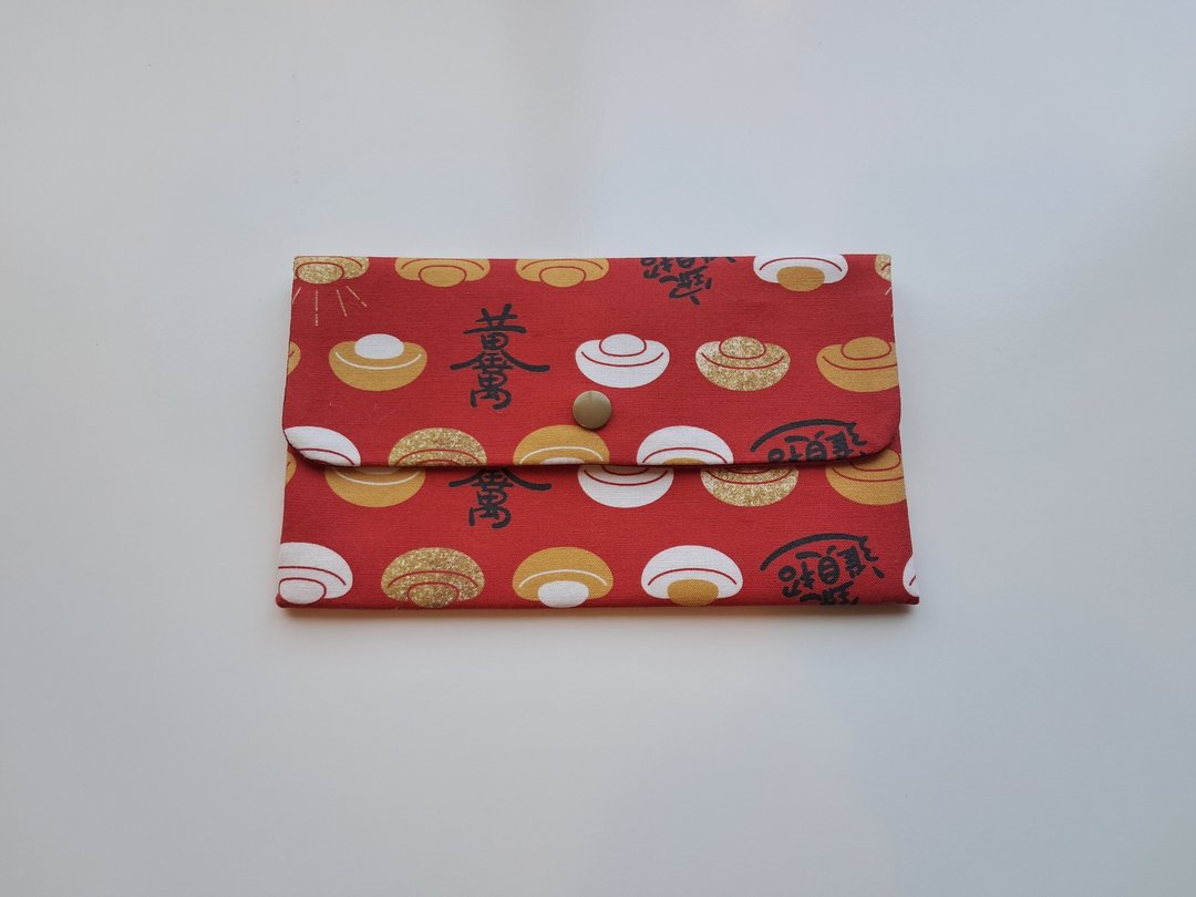 黄金万两招财进宝元宝加大布红包袋 - 其他 - 棉．麻 红色