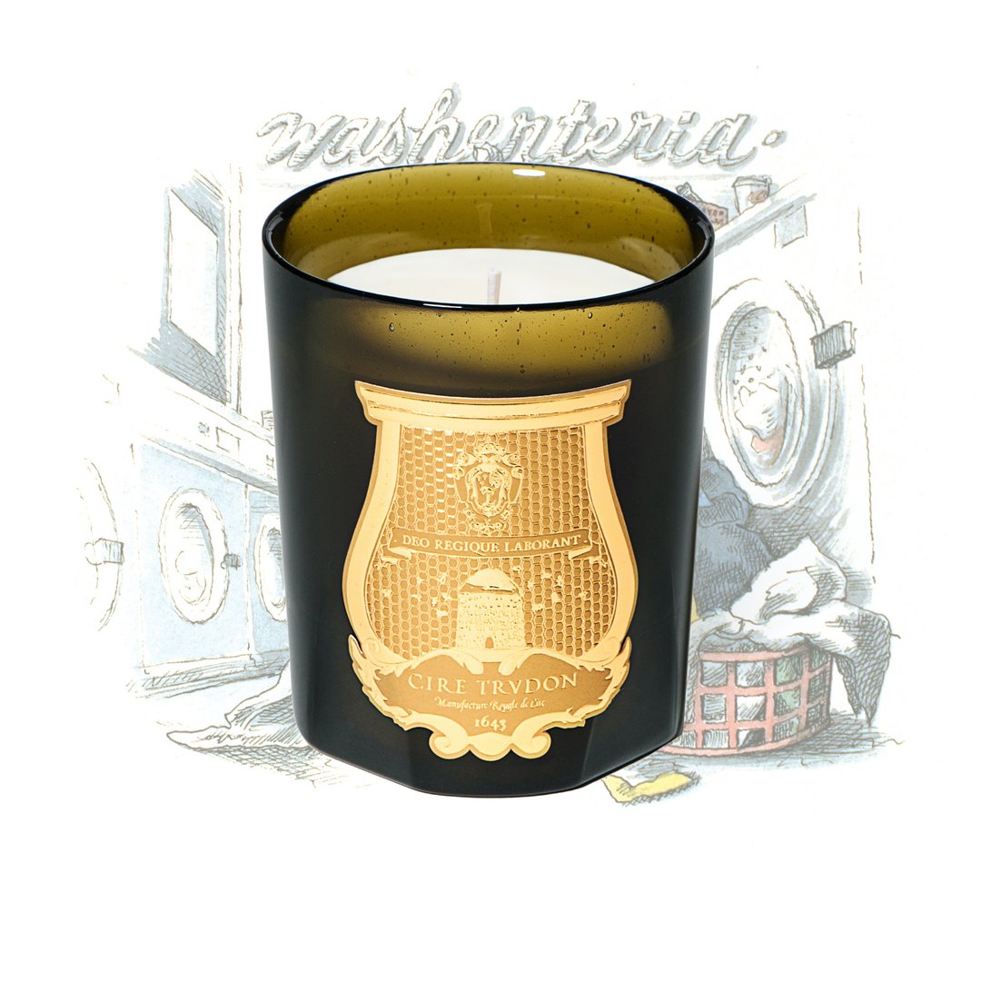Cire Trudon 清新衣物香氛蜡烛 - 蜡烛/烛台 - 玻璃 卡其色