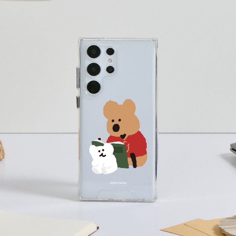 DINOTAENG校园-书香相伴防摔透明SAMSUNG手机壳 - 手机壳/手机套 - 塑料 多色