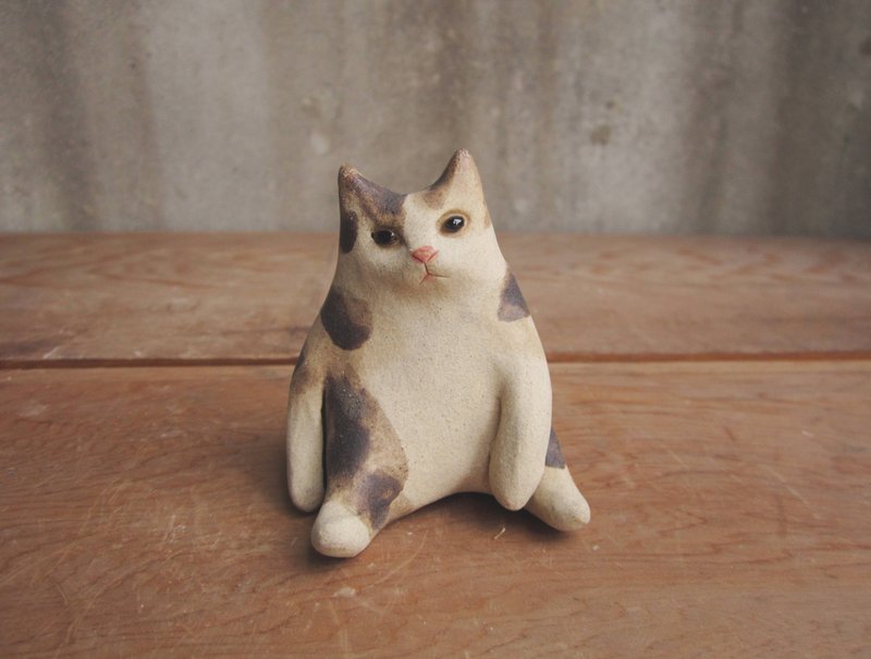 猫大爷坐之亮晶晶系列 - 摆饰 - 陶 