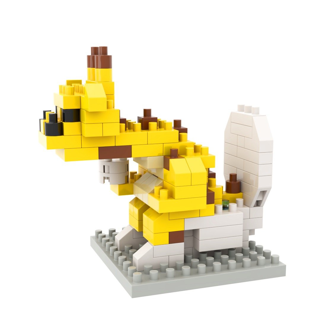 Archbrick 长颈鹿如厕中微积木 Nanoblock - 玩偶/公仔 - 塑料 多色