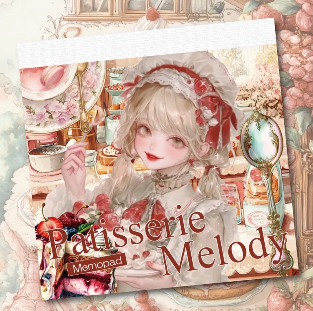 Patisserie Melody 烫金memo pad - 笔记本/手帐 - 其他金属 咖啡色