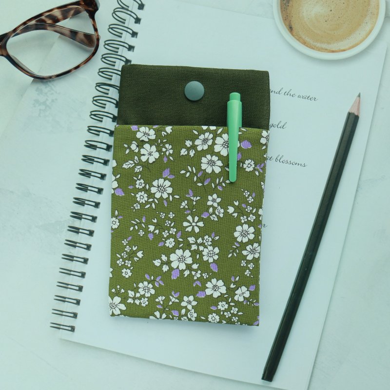 【绿意花影】口袋型笔袋 护理师笔袋 医师笔袋 老师笔袋 - 铅笔盒/笔袋 - 棉．麻 