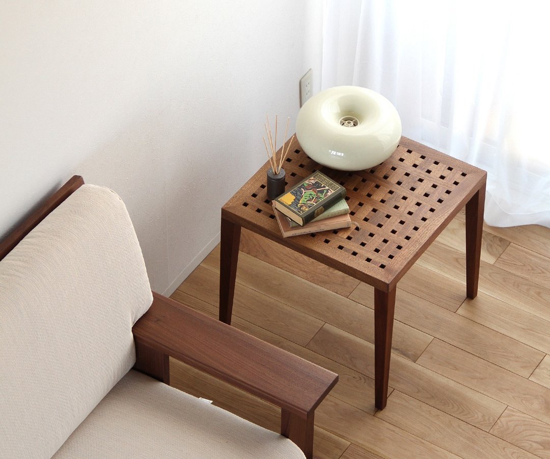 旭川家具 家具工房 木魂 格子边桌 - 餐桌/书桌 - 木头 