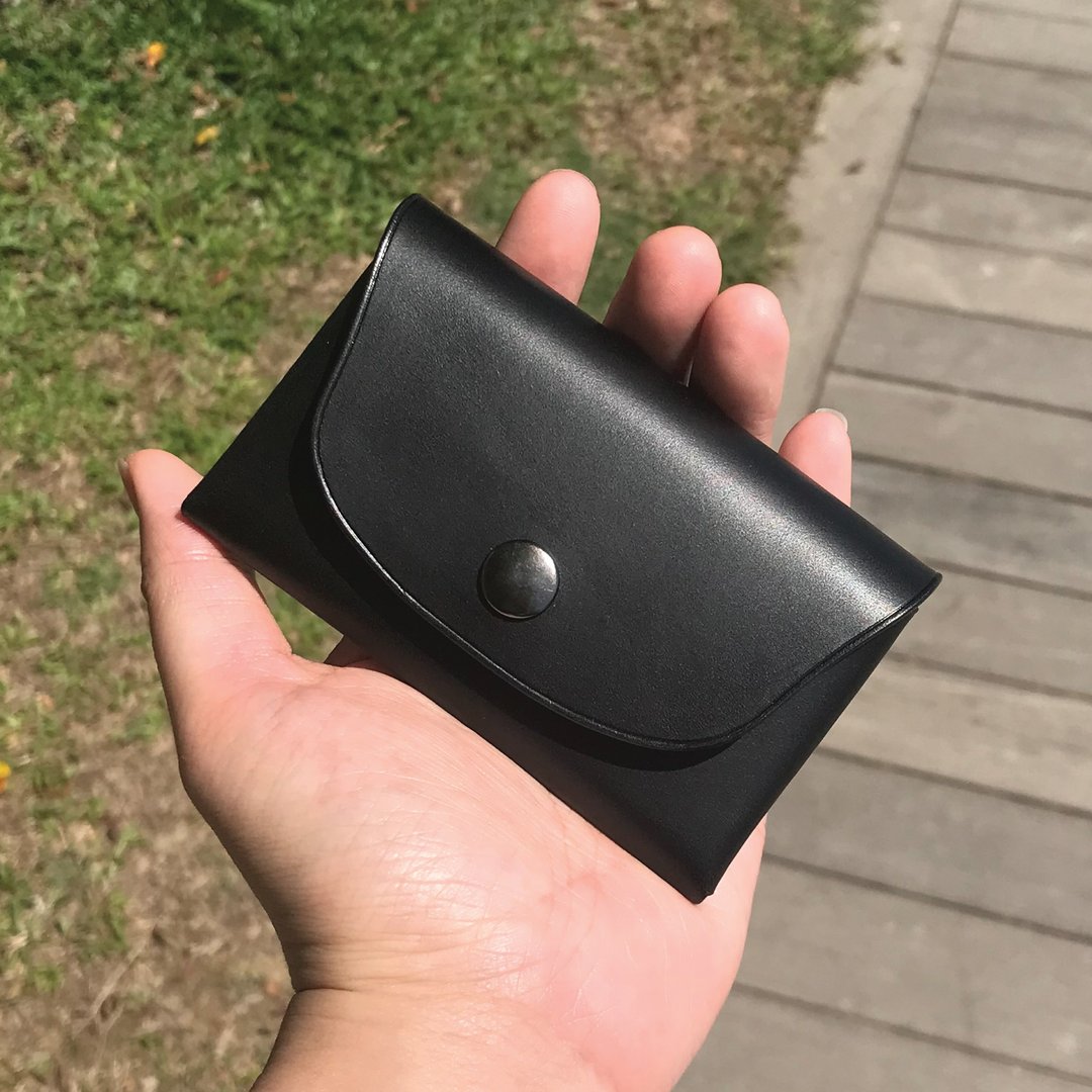 【零钱卡包】植鞣牛皮系列/万用杂物收纳包/简约随身小钱包 - 名片夹/名片盒 - 真皮 多色