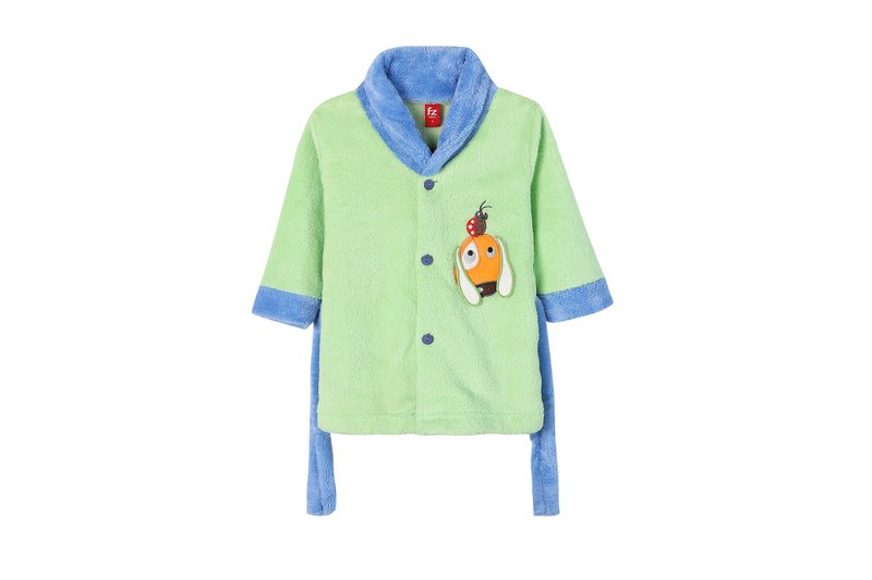 宝贝浴袍家居服 秋冬首选 2-5岁 长耳小狗 - 居家服/睡衣 - 聚酯纤维 绿色