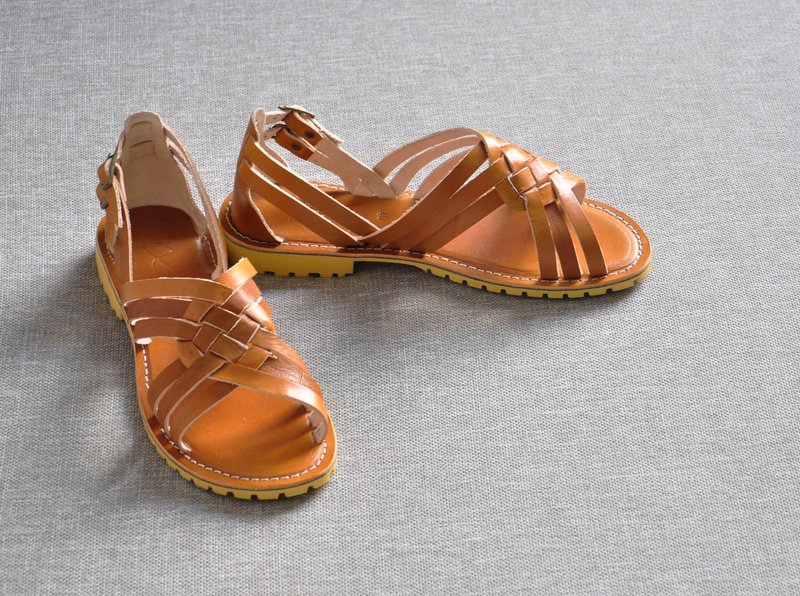 Kayla-Brown - 女款休闲鞋 - 真皮 咖啡色